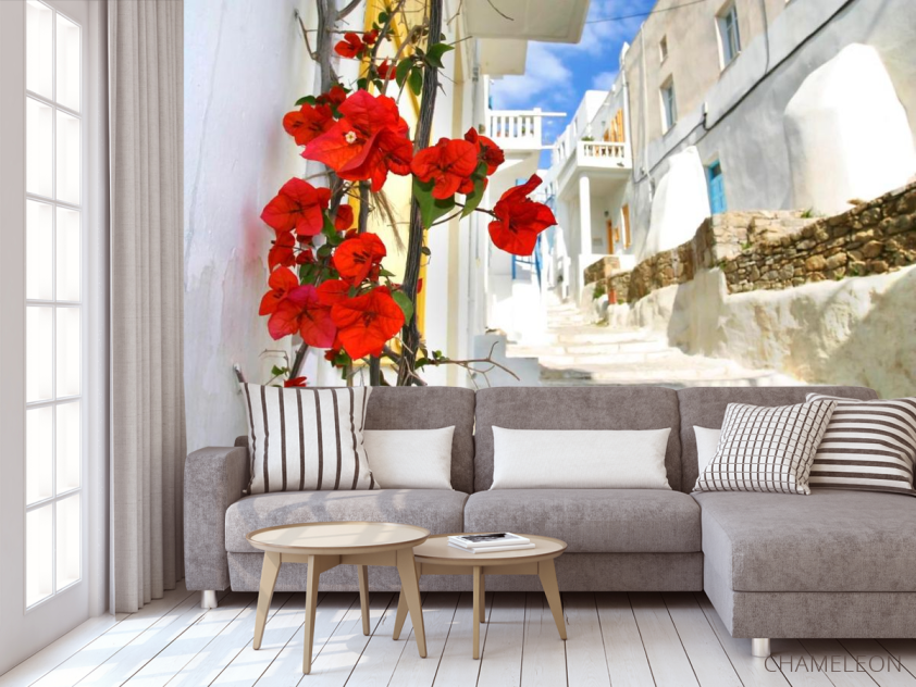 Фотообои Улочка в Греции - 3