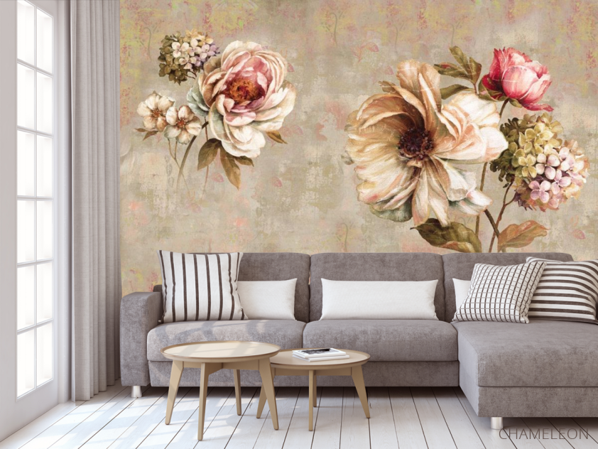 Фотообои Винтажные цветы - 3