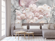 Фотообои Пионы на фоне флюида - 3