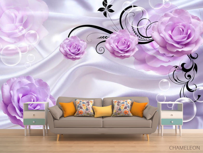 Фотообои 3д розы - 1