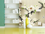 Фотошпалери Гілка магнолії 3д - 3