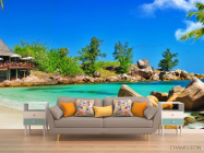 Фотообои бунгало на берегу - 1