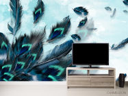 Фотообои Перья павлина 3д - 2