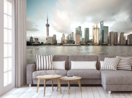 Фотообои Море, дома, тучи - 3