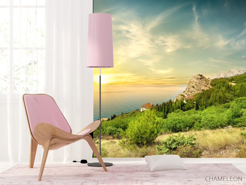 Фотошпалери ліс над морем - 4