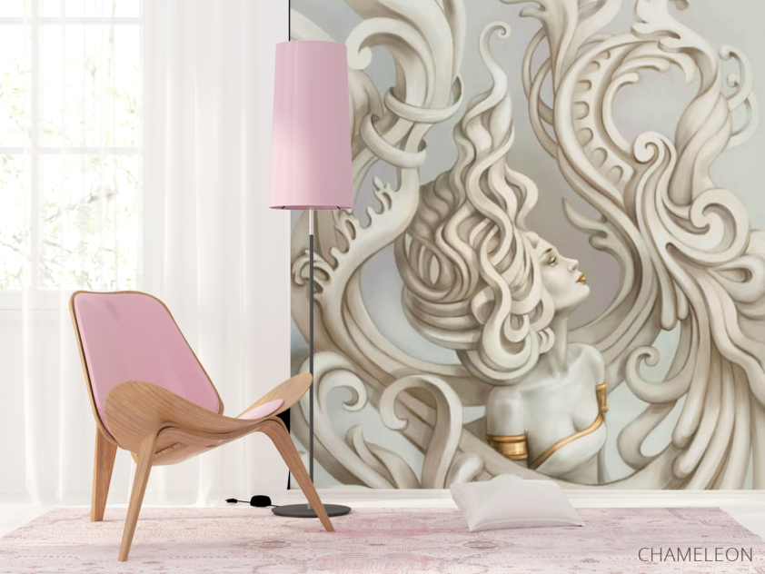 Фотошпалери Дівчина барельєф - 4