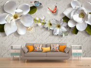 Фотообои 3Д магнолии - 1