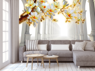 Фотообои Тоннель с веткой магнолии - 3