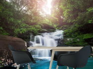 Фотошпалери водоспад кам'яні сходи - 1