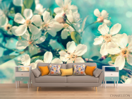 Фотообои Цветы вишневые в вазе - 1