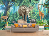 Фотообои Яркие африканские животные - 1