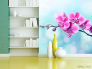 Фотошпалери Малинове квітуче дерево - 3