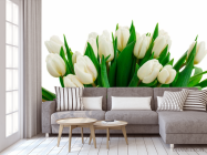 Фотообои Белые тюльпаны - 3