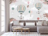 Фотообои животные на воздушных шариках - 3