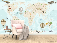 Фотообои Карта в детскую - 4