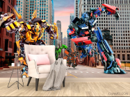 Фотообои Трансформеры в городе - 4
