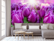 Фотообои фиолетовые тюльпаны - 3