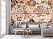 Фотообои Политическая карта Средневековья - 3