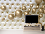 Фотообои  Золотые шарики - 2