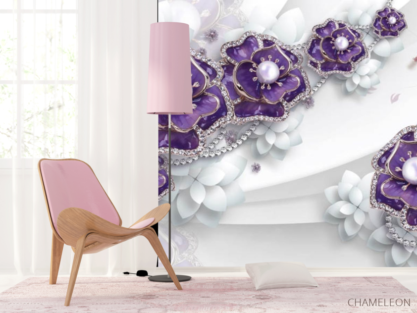 Фотошпалери 3Д брошки - 4