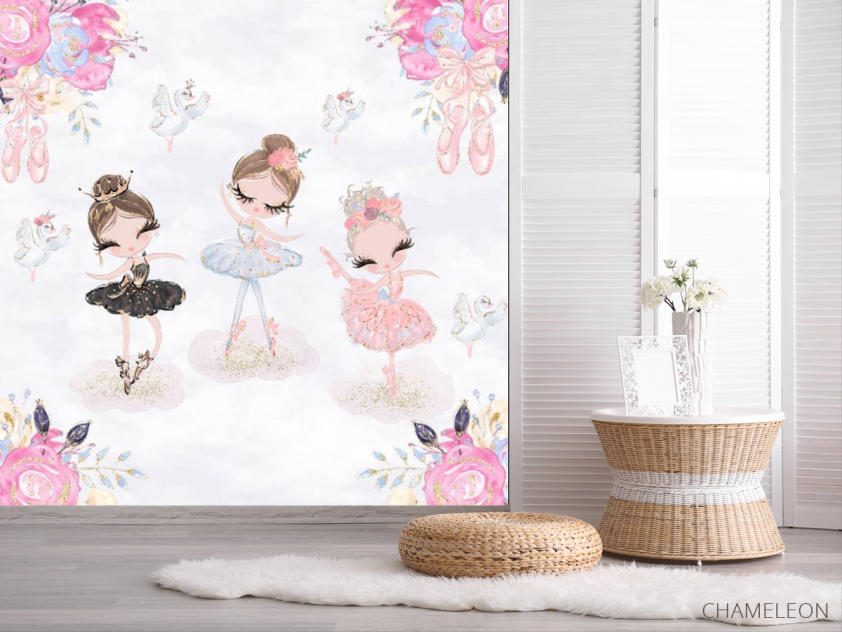 Фотошпалери Балеринки для дівчинки - 2