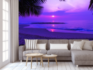 Фотообои Фиолетовый закат над морем - 3