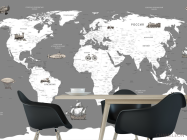 Шпалери в дитячу Карта - 1