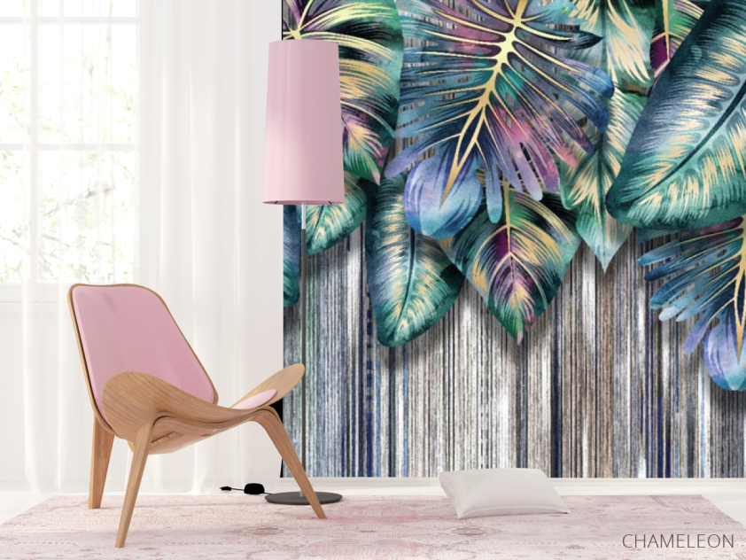 Фотошпалери Тропічні листя 3д - 4
