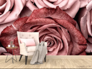 Фотообои Розы винного цвета - 4
