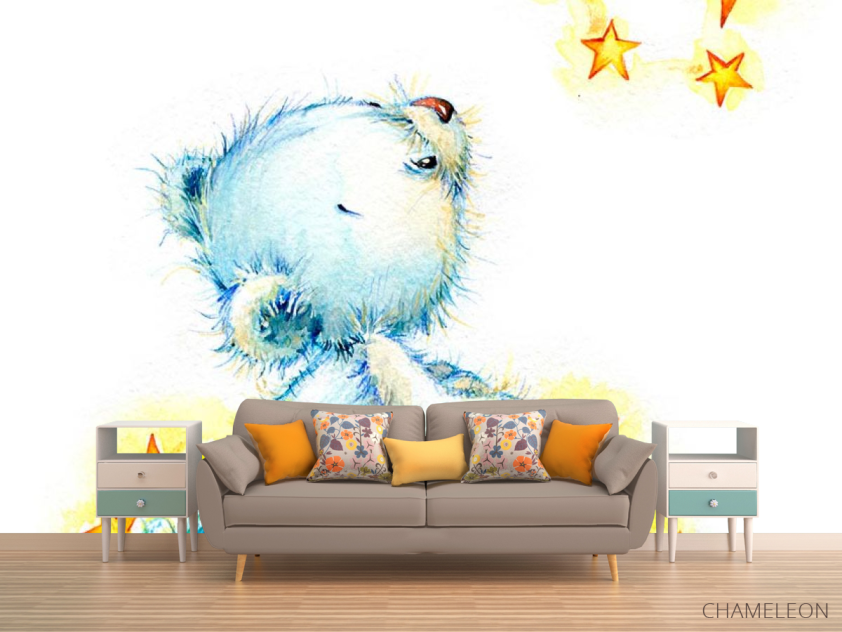 Фотообои Голубой мишка - 1