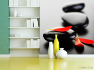 Фотошпалери Три пелюстки і камені - 3