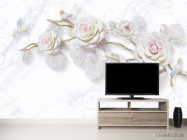 Фотообои Ветка керамической розы - 2