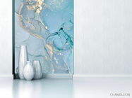 Фотообои Голубой Fluid art - 1