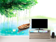 Фотообои лодка на озере - 2