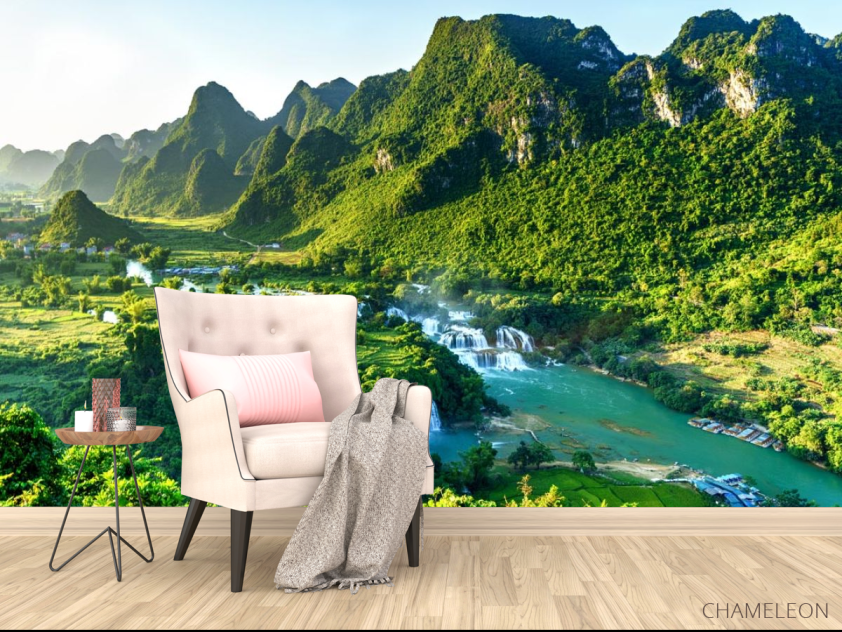 Фотообои водопад на всю поляну - 4