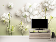 Фотообои 3д цветы каллы - 2