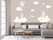 Фотообои Зайки на тучках - 3