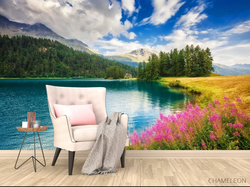 Фотообои берег горной реки - 4