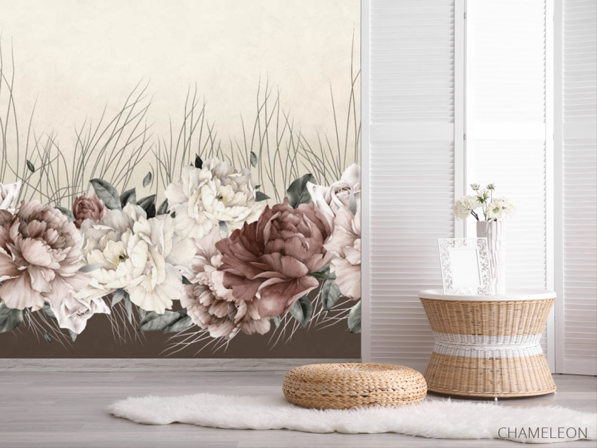 Фотошпалери Дизайнесркие півонії - 2