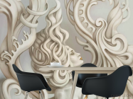 Фотошпалери Дівчина барельєф - 1