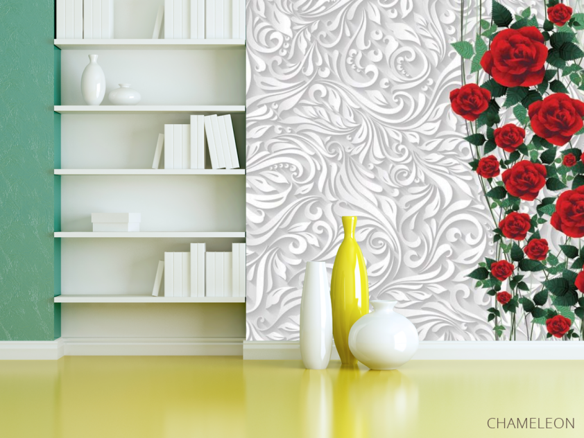 Фотошпалери 3д Троянди - 3