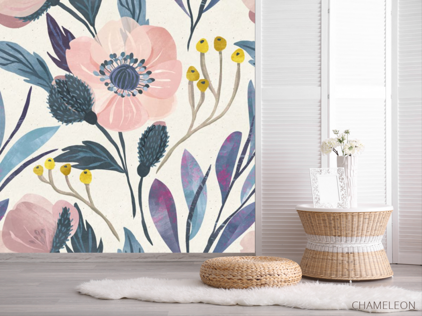 Фотошпалери Векторні квіти - 2