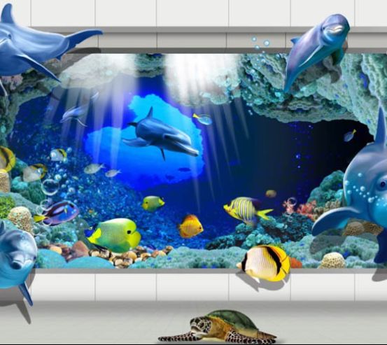 Фотообои 3d морское дно 30539