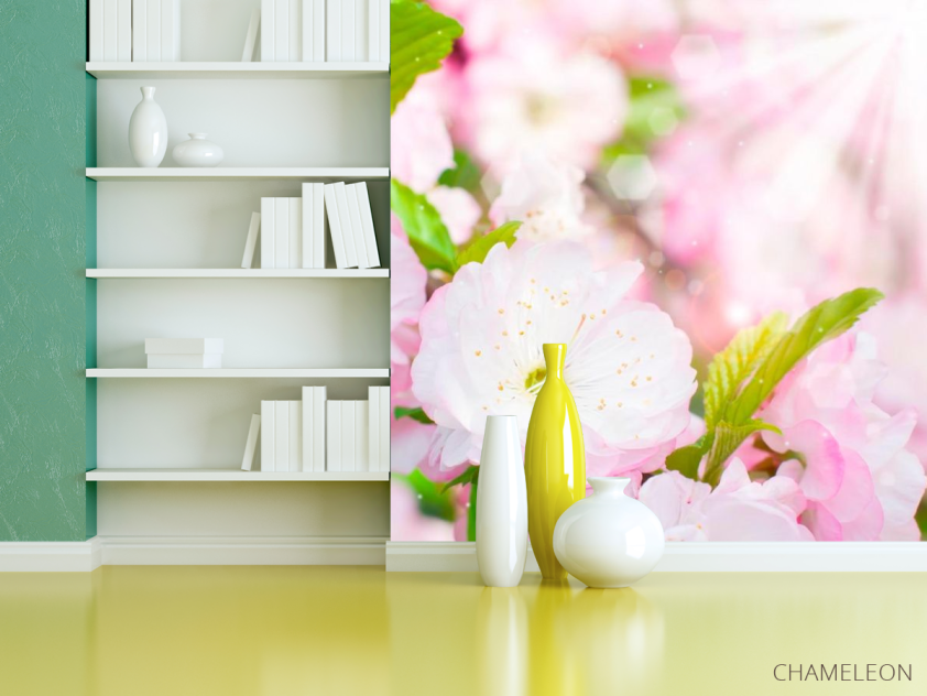 Фотообои Цветки шиповника распустились - 3