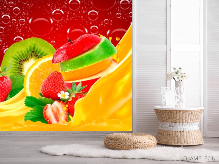 Фотошпалери Нарізані фрукти, ягоди - 2