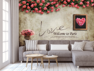 Фотообои Цветочная стена - 3