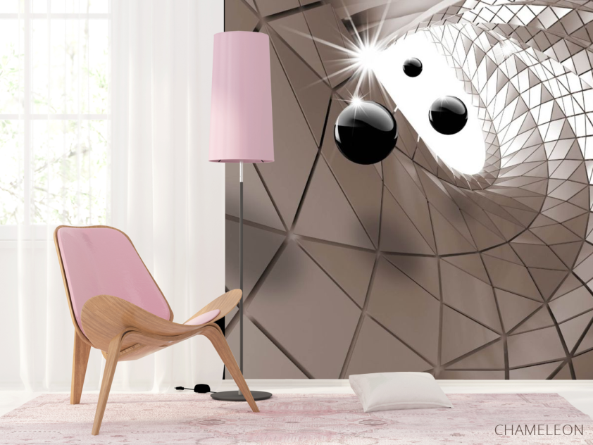 Фотошпалери Коричневий 3Д тунель - 4