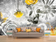 Фотообои 3d цветочная композиция - 1