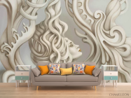 Фотообои Девушка барельеф - 1