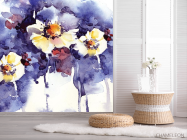 Фотошпалери Акварельні квіти - 2